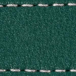 Watch strap pad W1 26mm | Bottle green / Silver thread