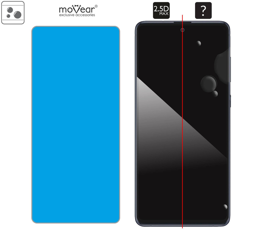 moVear GLASS mSHIELD 2.5D MAX for Samsung Galaxy Note 10 Lite (6.7") (case friendly)