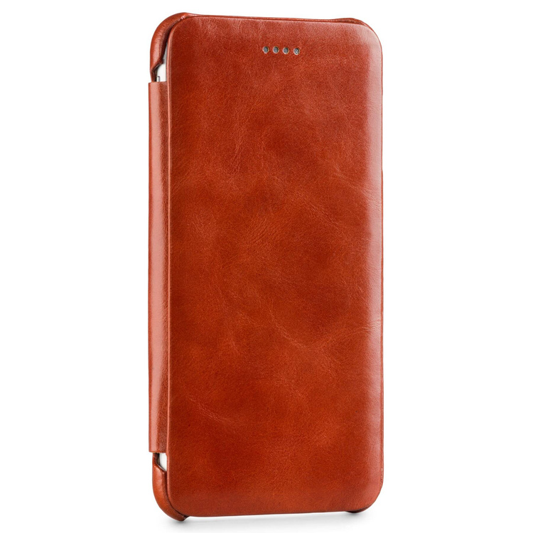 moVear flipSide S Leather slim case for Apple iPhone 8 Plus / 7 Plus (5.5") | Vintage Leather (Brown)