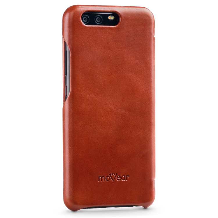 moVear flipSide S Leder-Hülle für Huawei P10 | Vintage Ledercase, Braun