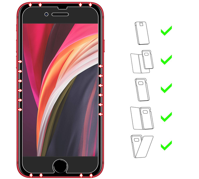 moVear GLASS mSHIELD 2.5D MATT for Apple iPhone 6 / 6s (4.7") | (Anti-reflective, case friendly)