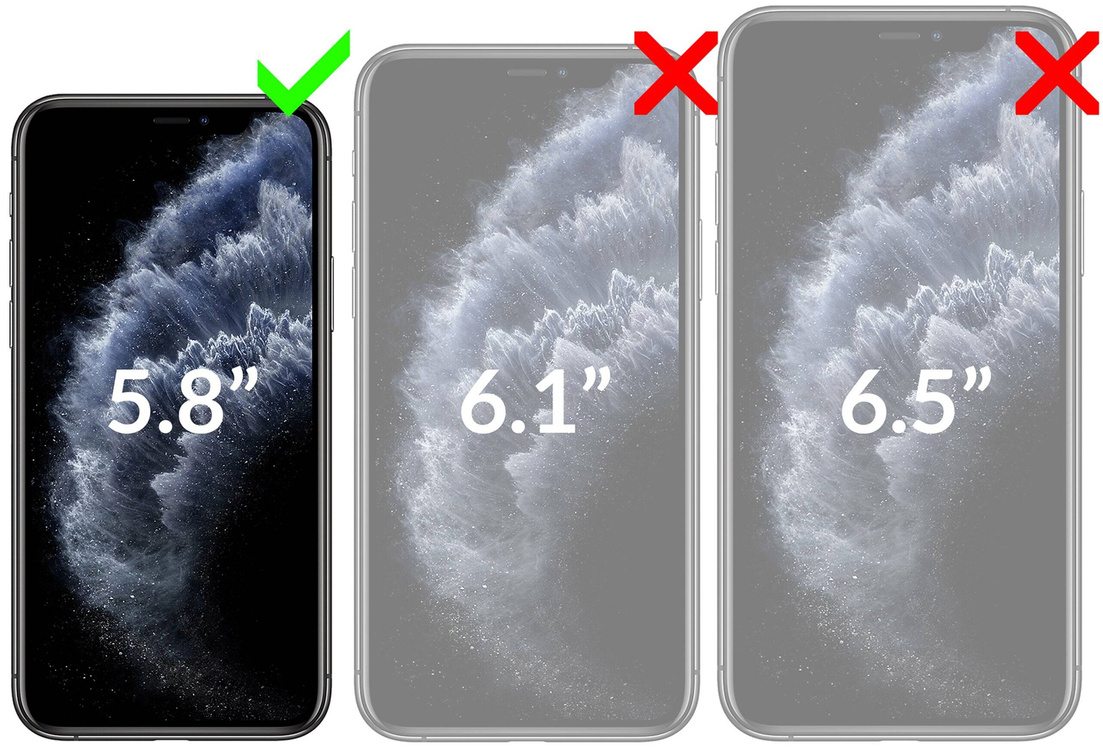 2 pcs. | moVear GLASS mSHIELD 3D PRO for Apple iPhone 11 Pro / Xs / X (5.8") (full screen protection)