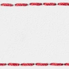 Gurt C1 24mm | Weiß / Rot Thread | Lederteile ohne Schnalle
