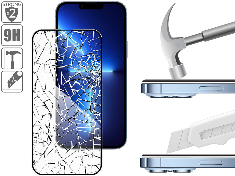 2 Stk. | moVear GLASS mSHIELD 3D PRO-E für Apple iPhone 14 Plus / 13 Pro Max (6.7") (Handyhülle freundlich)