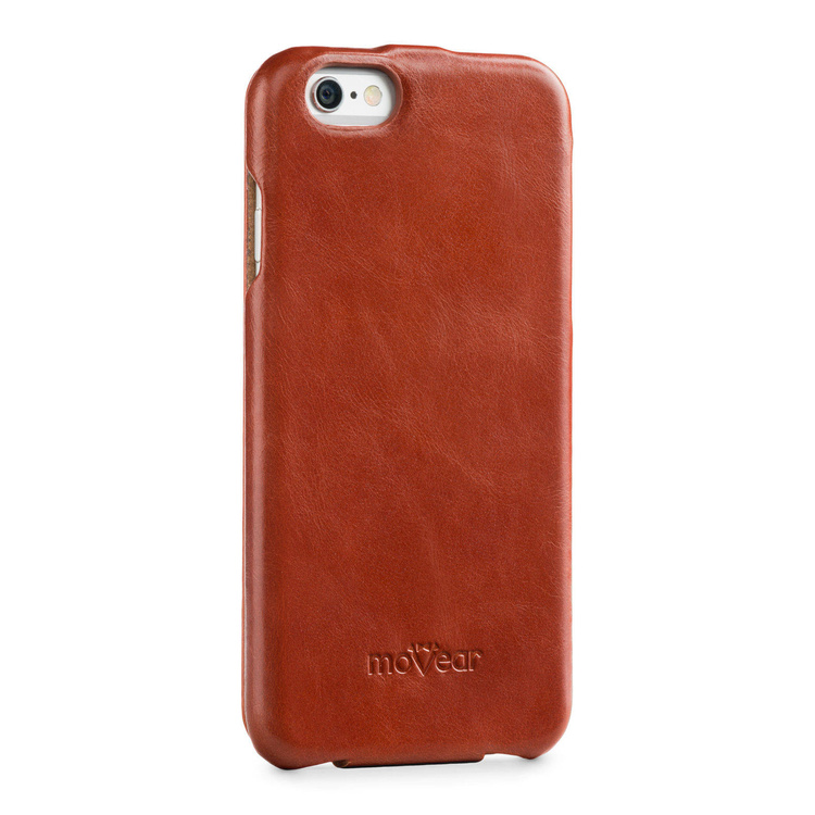 moVear flipDown C Leather Case for Apple iPhone 6 / 6s | Vintage, Brown