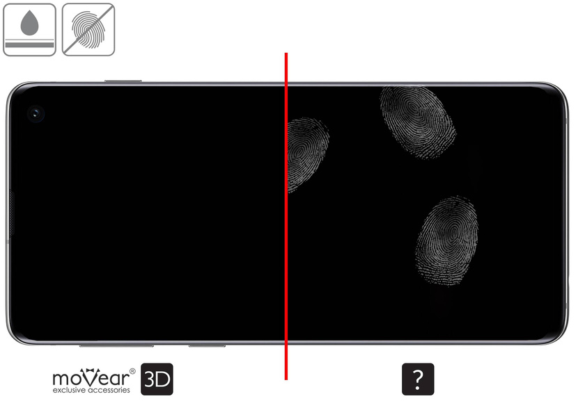 2 pcs. | moVear GLASS mSHIELD 3D for Samsung Galaxy S10+ (Plus) (6.4") (full screen protection)
