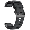 moVear FKM Extreme Armband für Garmin QuickFit 22mm (Fenix / Forerunner / Epix / Instinct / Enduro / Quatix / MARQ - 47/45mm) Schwarz