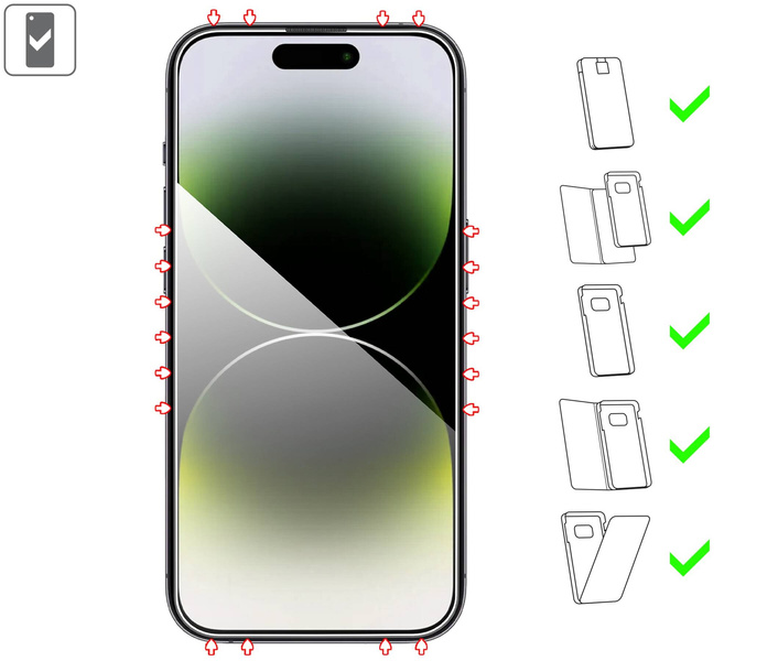 2 Stk. | moVear mBOX GLASS mSHIELD 2.5D für Apple iPhone 14 Pro Max (6.7") (einfache Installation)