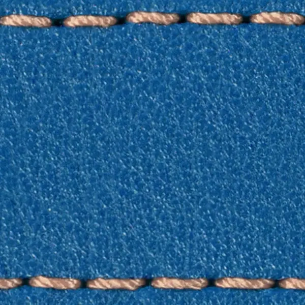 Gurt C1 20mm | Blau / Roségold Thread | Lederteile ohne Schnalle