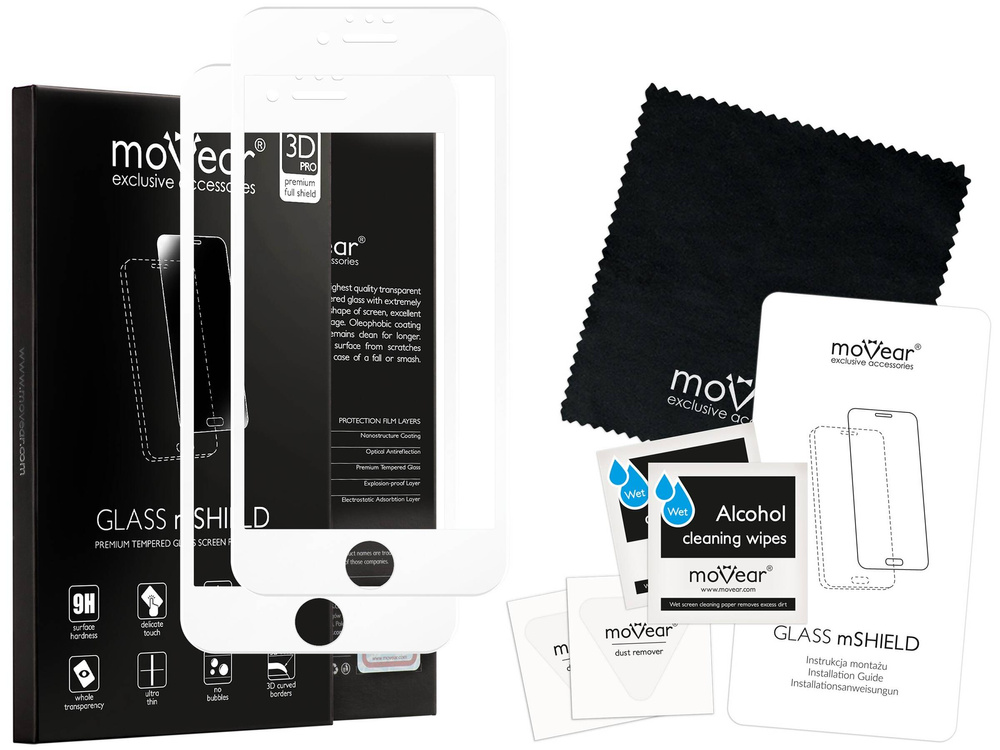 2 Stk. | moVear GLASS mSHIELD 3D PRO MATT für Apple iPhone 6 / 6s (4.7") | (Antireflex)