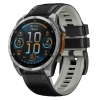 Silikon-Uhrenarmband SIL S1 für Garmin QuickFit 22mm (Fenix / Forerunner / Epix / Instinct / Enduro / Quatix / MARQ - 47/45mm) Schwarz – moVear