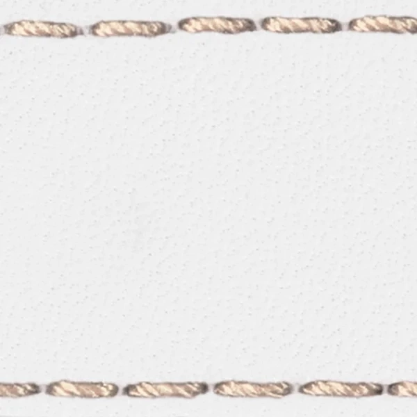 Gurt C1 26mm | Weiß / Nude-Rosa Thread | Lederteile ohne Schnalle