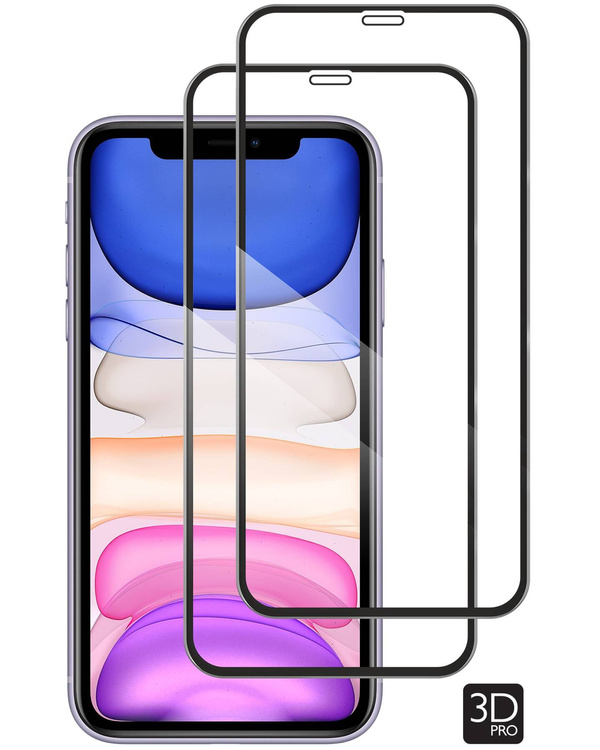2 Stk. | moVear GLASS mSHIELD 3D PRO für Apple iPhone 11 / Xr (6.1") (Vollbildschutz)