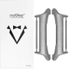moVear | 22mm watch strap adapter for Apple Watch 9/8/7/6/SE/5/4/3/2/1 (45/44/42mm) & Ultra (49mm) | Black, Stainless steel +PVD