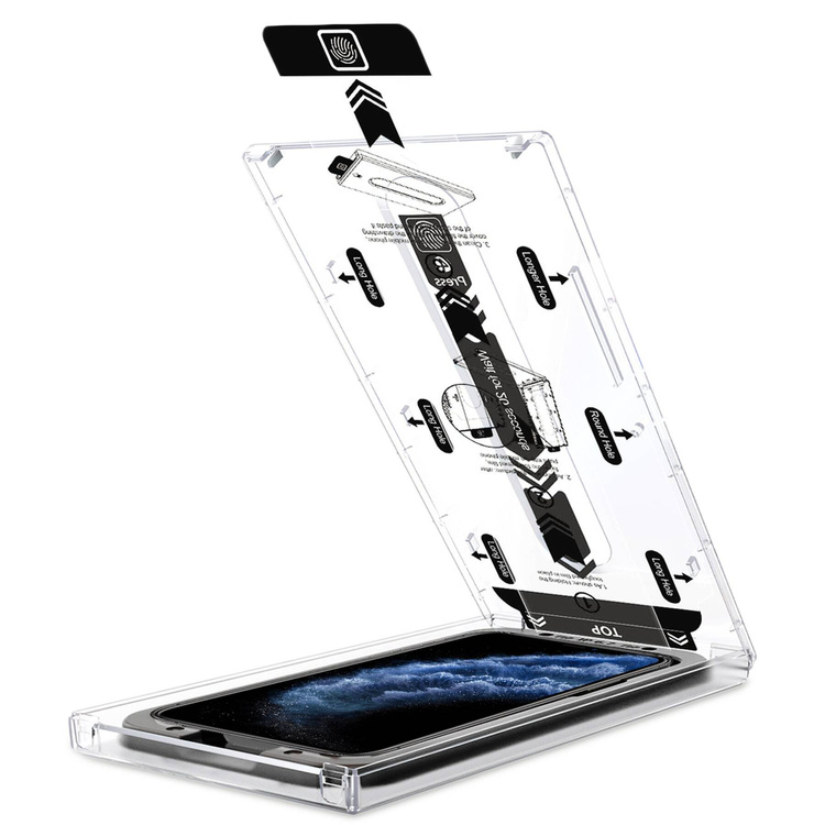 moVear mBOX GLASS mSHIELD 2.5D MAX für Apple iPhone 11 Pro / Xs / X (5.8") (einfache Installation)