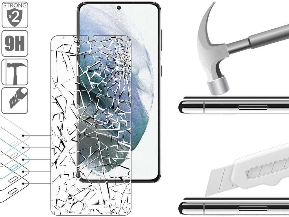 moVear GLASS mSHIELD 2.5D für Samsung Galaxy S21+ (Plus) (6.7") (Handyhülle freundlich)