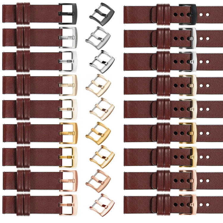 moVear Prestige S1 22mm Leather strap for Xiaomi Watch S1 / Mi Watch / Amzfit Auburn [sizes XS-XXL and buckle to choose from]