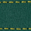 Watch strap pad W1 20mm | Bottle green / Yellow thread