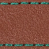 Watch strap pad W1 24mm | Brown / Turquoise thread