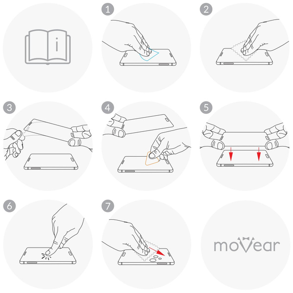moVear GLASS mSHIELD 2.5D MAX für Samsung Galaxy S23 FE (6.4") (Handyhülle freundlich)