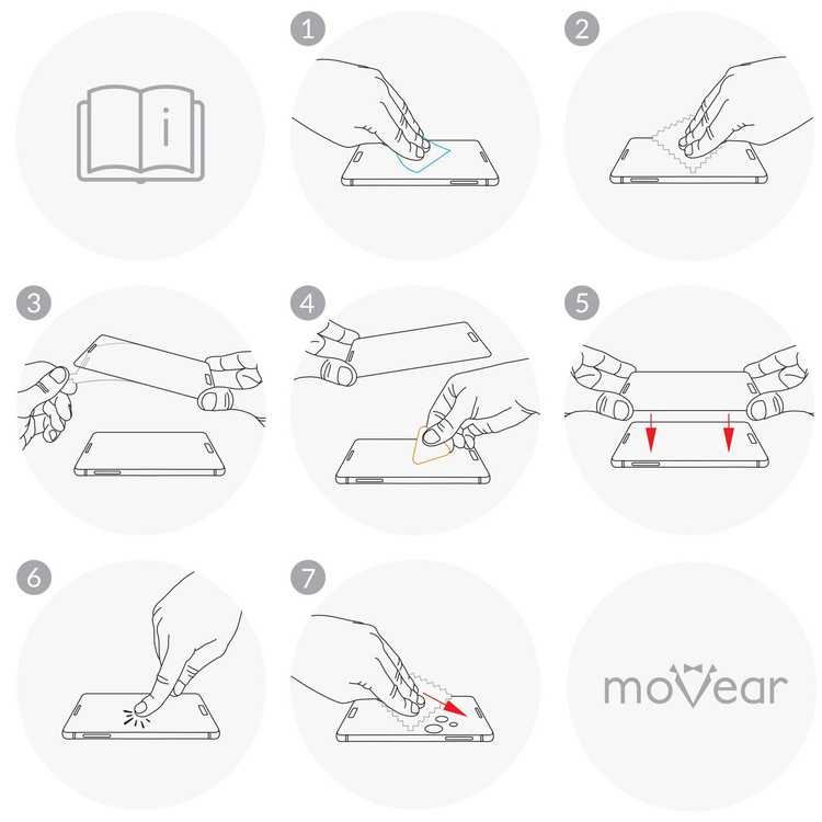 moVear GLASS mSHIELD 3D PRO für Apple iPhone 11 Pro / Xs / X (5.8") (Vollbildschutz)