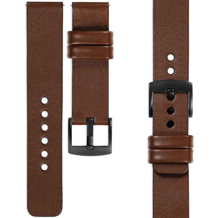 moVear Prestige S1 22mm Leather strap for Xiaomi Watch S1 / Mi Watch / Amzfit Dark brown [sizes XS-XXL and buckle to choose from]