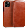 moVear flipSide S Leather slim case for Apple iPhone 12 Pro / 12 (6.1") | Vintage Leather (Brown)