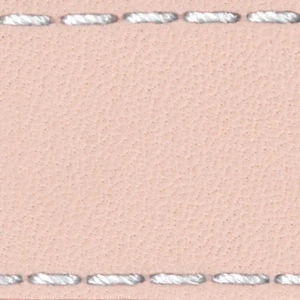 Watch strap pad W1 20mm | Flesh pink / White thread