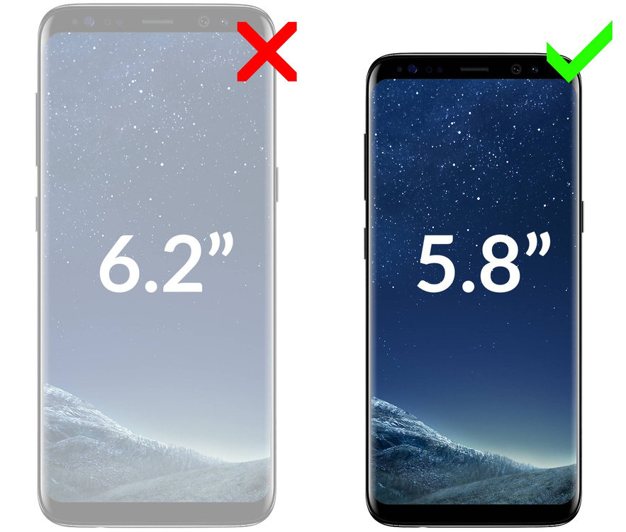 2 Stk. | moVear GLASS mSHIELD 3D für Samsung Galaxy S8 (5.8") (Vollbildschutz)