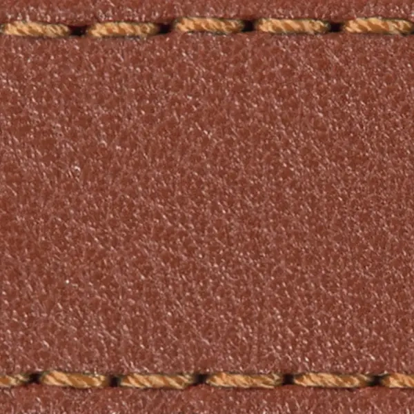 Strap C1 19mm | Brown / Brown golden thread | Leather parts without buckle