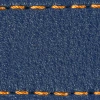 Gurt C1 24mm | Navy blau / Orange Thread | Lederteile ohne Schnalle
