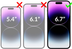 2 Stk. | moVear GLASS mSHIELD 3D PRO privacy für Apple iPhone 14 Pro Max (6.7") | (Privatisierung)