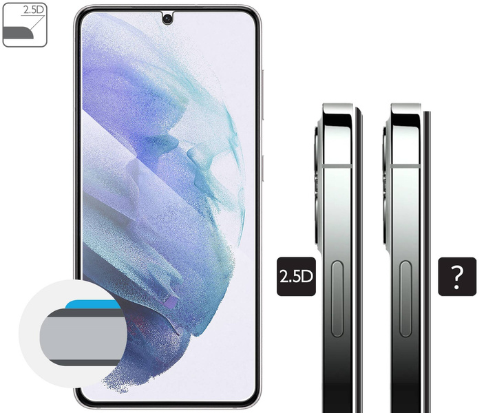 moVear GLASS mSHIELD 2.5D for Samsung Galaxy S21 (6.2") (case friendly)