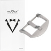 moVear Buckle T1 - 26mm | Watch strap buckle | Titanium Titanium silver Matte