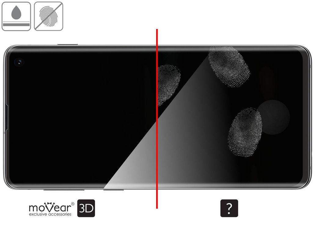 2 pcs. | moVear GLASS mSHIELD 3D for Samsung Galaxy S10 (6.1") (full screen protection)