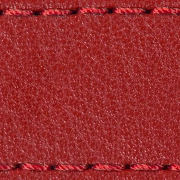 Gurt C1 23mm | Rot / Rot Thread | Lederteile ohne Schnalle