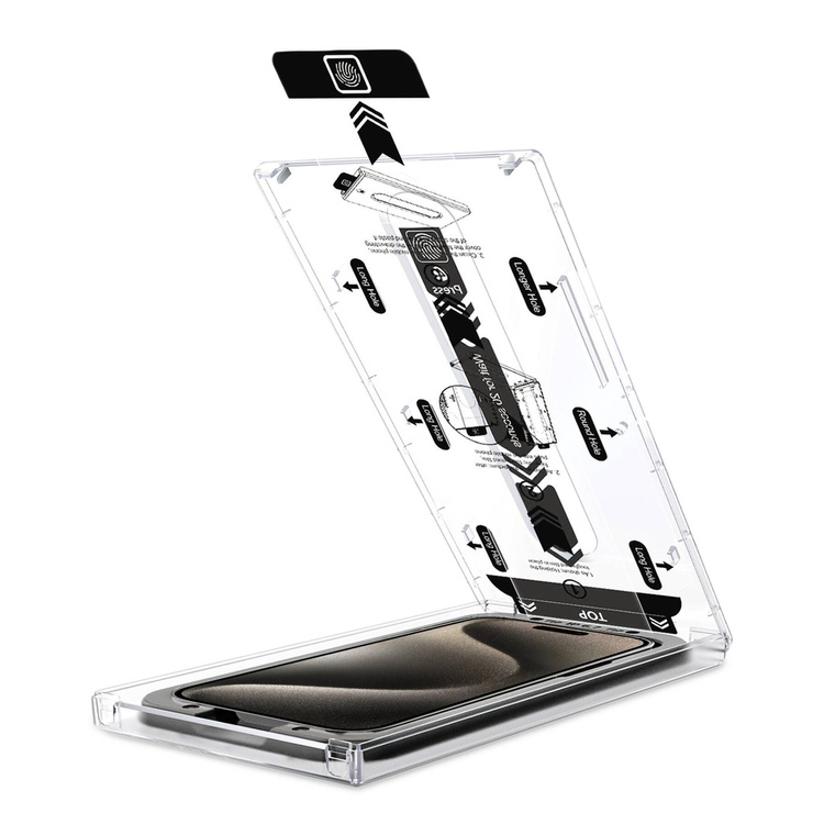 moVear mBOX GLASS mSHIELD 2.5D für Apple iPhone 16 / 15 / 15 Pro (6.1") (einfache Installation)