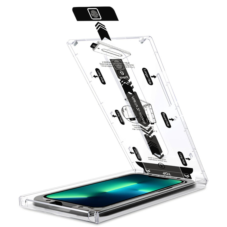 2 pcs. | moVear mBOX GLASS mSHIELD 2.5D MAX privacy for Apple iPhone 16e / 14 / 13 / 13 Pro (6.1") (Anti spy, with Applicator)