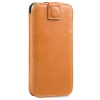 moVear pocketCase C+ Einschubtasche aus Leder für Apple iPhone 16/15/14/13, 12/11 Pro, Xs/X | Vintage Leder (Hellbraun)