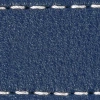 Gurt C1 19mm | Navy blau / Weiß Thread | Lederteile ohne Schnalle