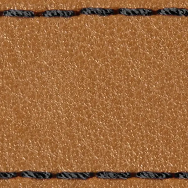 Gurt C1 19mm | Hellbraun / Schwarz Thread | Lederteile ohne Schnalle