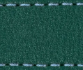 Strap C1 19mm | Bottle green / Sky blue thread | Leather parts without buckle