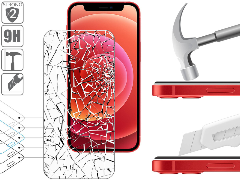 moVear GLASS mSHIELD 2.5D MATT for Apple iPhone 12 Mini (5.4") | (Anti-reflective, case friendly)