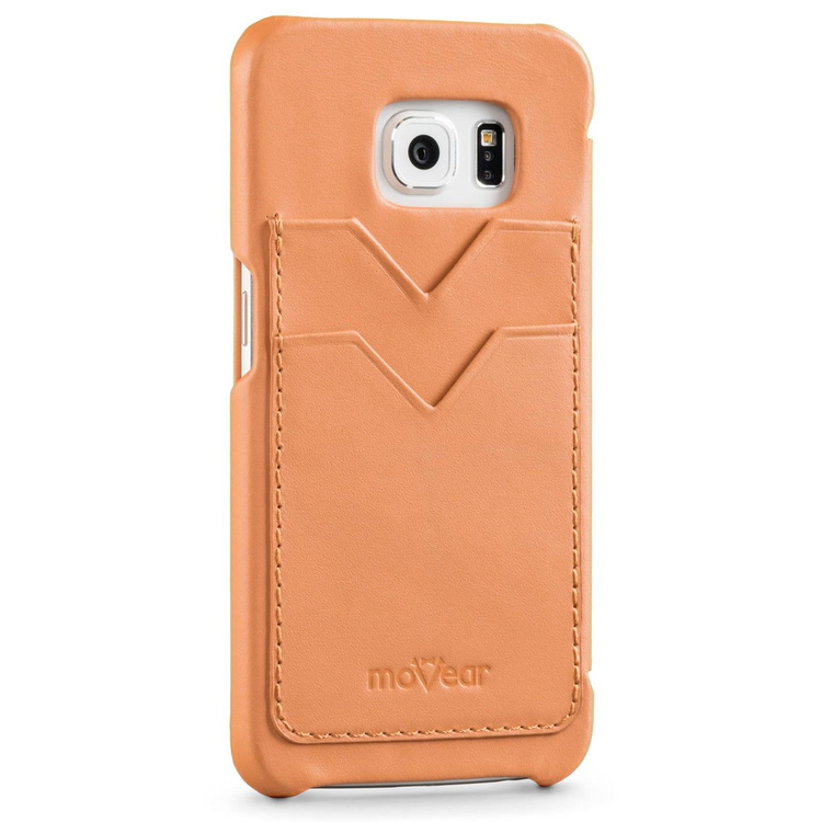 
                    moVear flipSide S+ Leather Case for Samsung Galaxy S6 edge | Smooth, Cappuccino