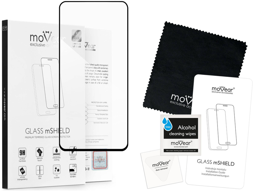moVear GLASS mSHIELD 2.5D MAX für Samsung Galaxy S21 FE (6.4") (Handyhülle freundlich)