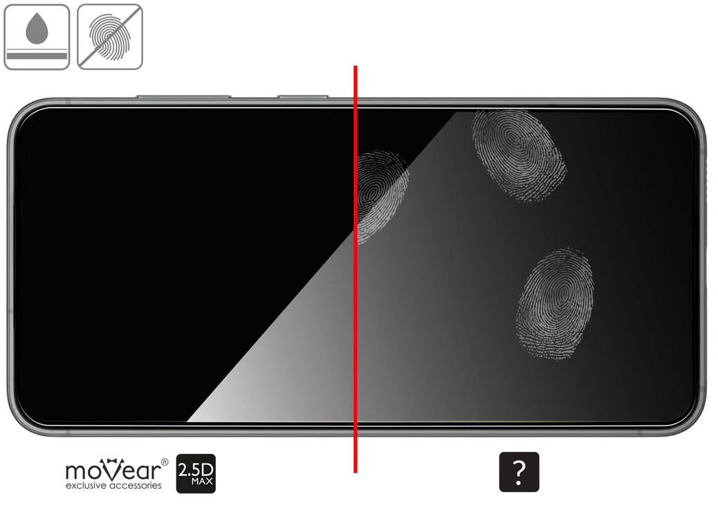 2 Stk. | moVear GLASS mSHIELD 2.5D MAX für Samsung Galaxy S23+ (Plus) (6.6") (Handyhülle freundlich)
