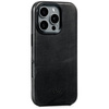 moVear [PRODUCT_MODEL] Lederrückseite für Apple iPhone 16 Pro Max (6.9") | MagSafe kompatibel, Naturgeöltes Leder (Schwarz)
