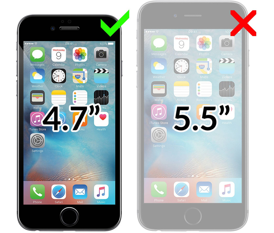 moVear GLASS mSHIELD 3D PRO für Apple iPhone 6 / 6s (4.7") (Vollbildschutz)