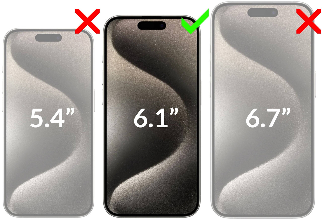 2 pcs. | moVear mBOX GLASS mSHIELD 2.5D MAX privacy for Apple iPhone 15 Pro (6.1") (Anti spy, with Applicator)