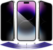 2 pcs. | moVear mBOX GLASS mSHIELD 2.5D MAX privacy for Apple iPhone 14 Pro Max (6.7") (Anti spy, with Applicator)